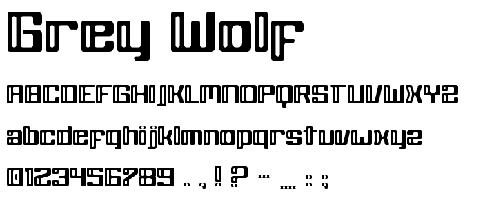 Grey Wolf font